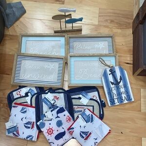 New! Beach/fish home decor items